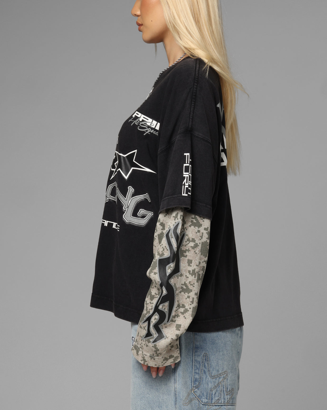 Loiter Performance Layered Long Sleeve T-Shirt Vintage Black、mySite、zt4zffjzw