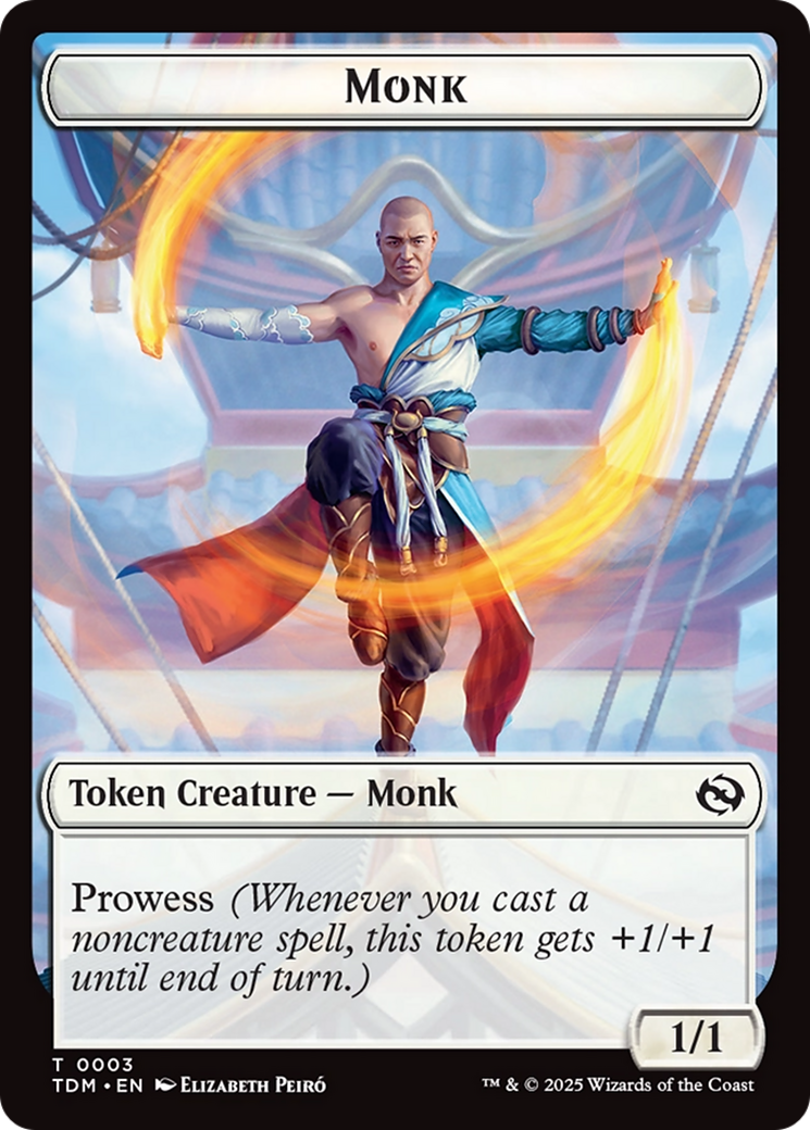 Dragon Illusion // Monk Double-Sided Token Tarkir: Dragonstorm Commander Tokens、mySite、waistdrama