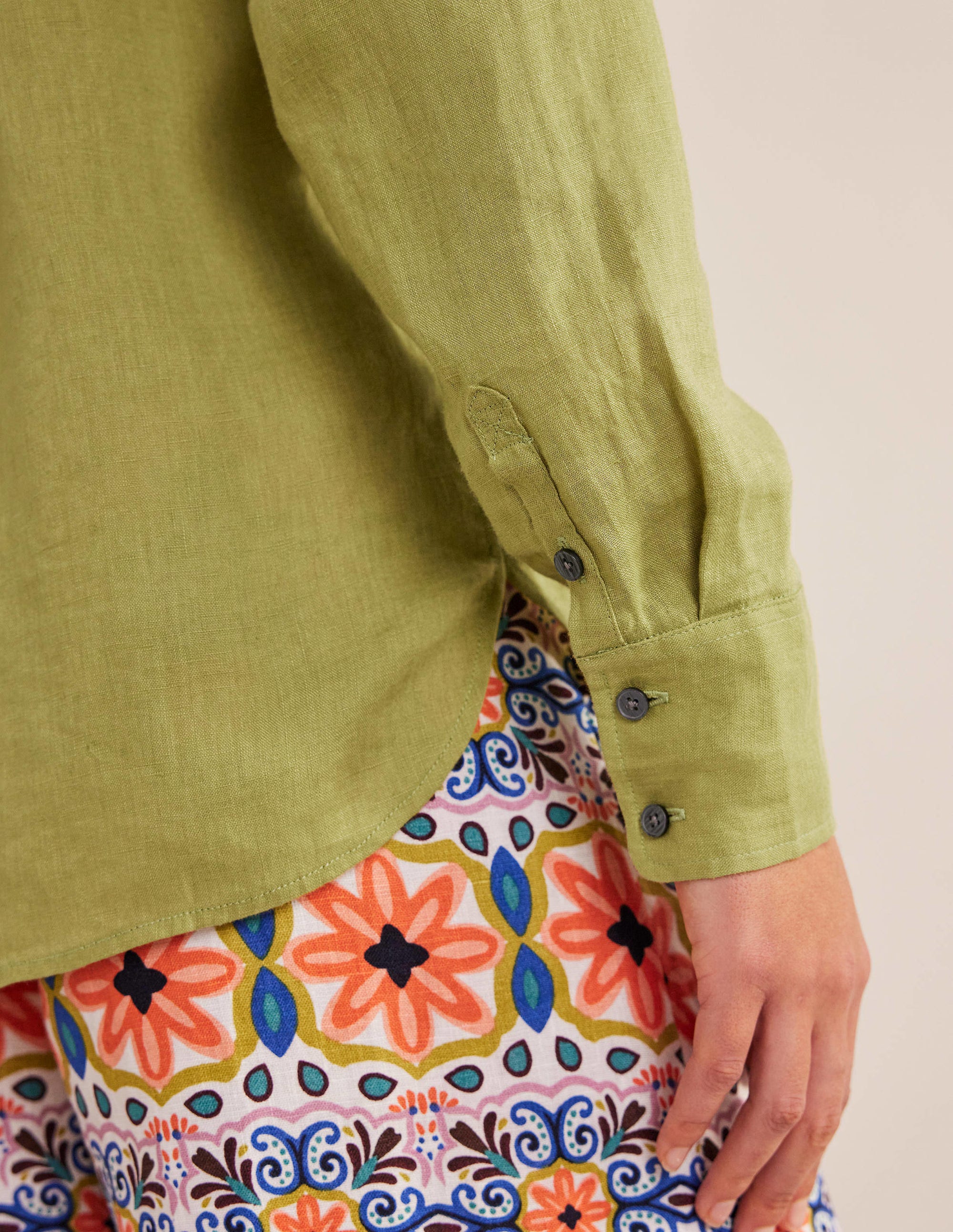  New Linen Shirt-Golden Lime、mySite、ashleygrahame