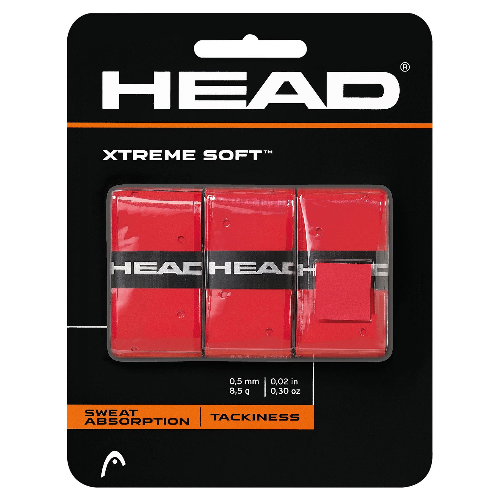Head Xtreme Soft Overgrip 3 Pack (Red)