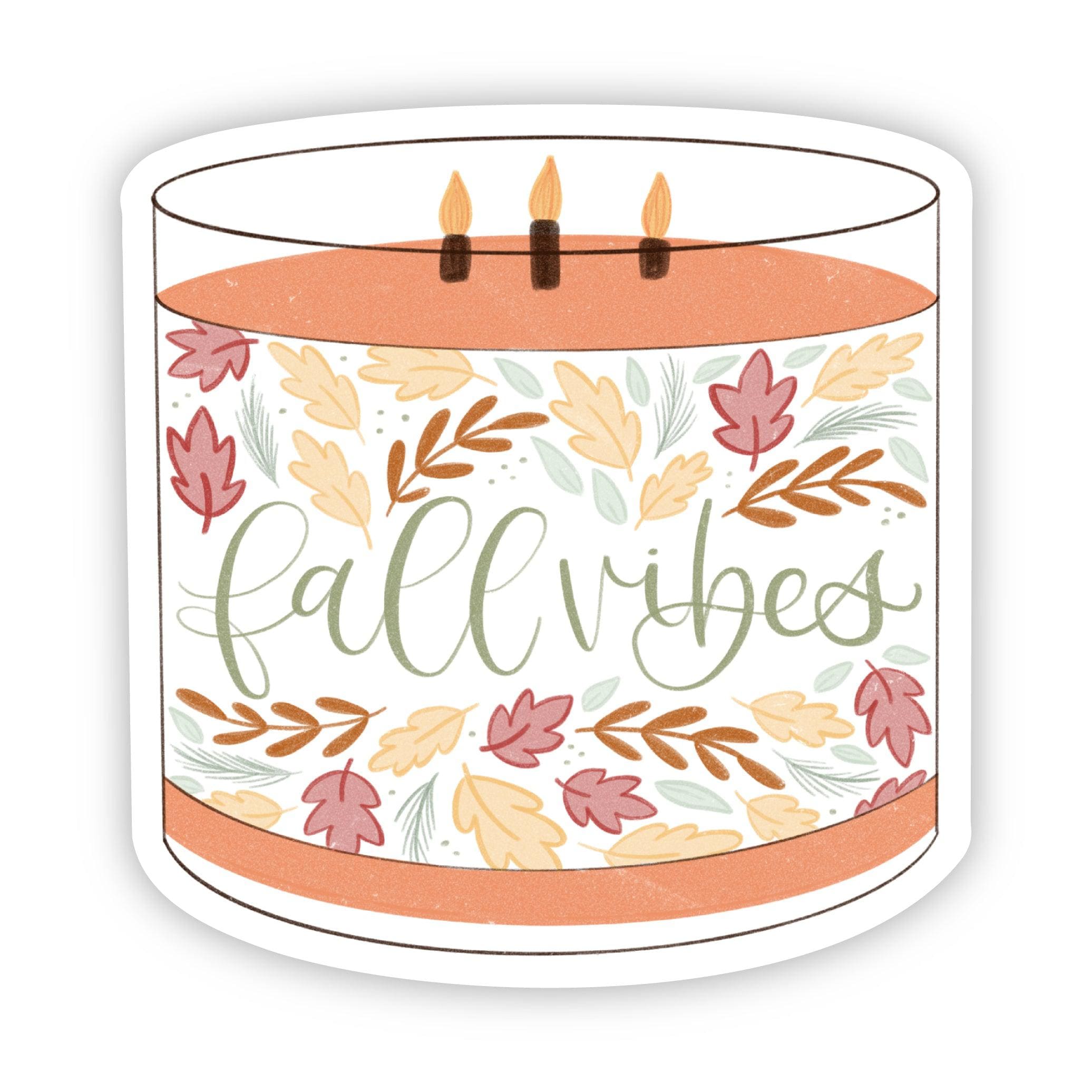  Fall Vibes Candle Sticker、mySite、ghnorth