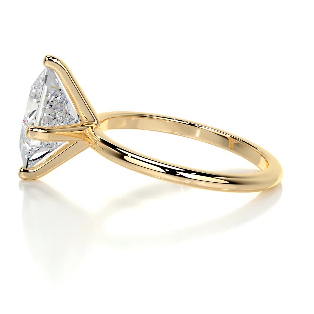Alma Moissanite Ring -18K Yellow Gold、mySite、hinf8tx79