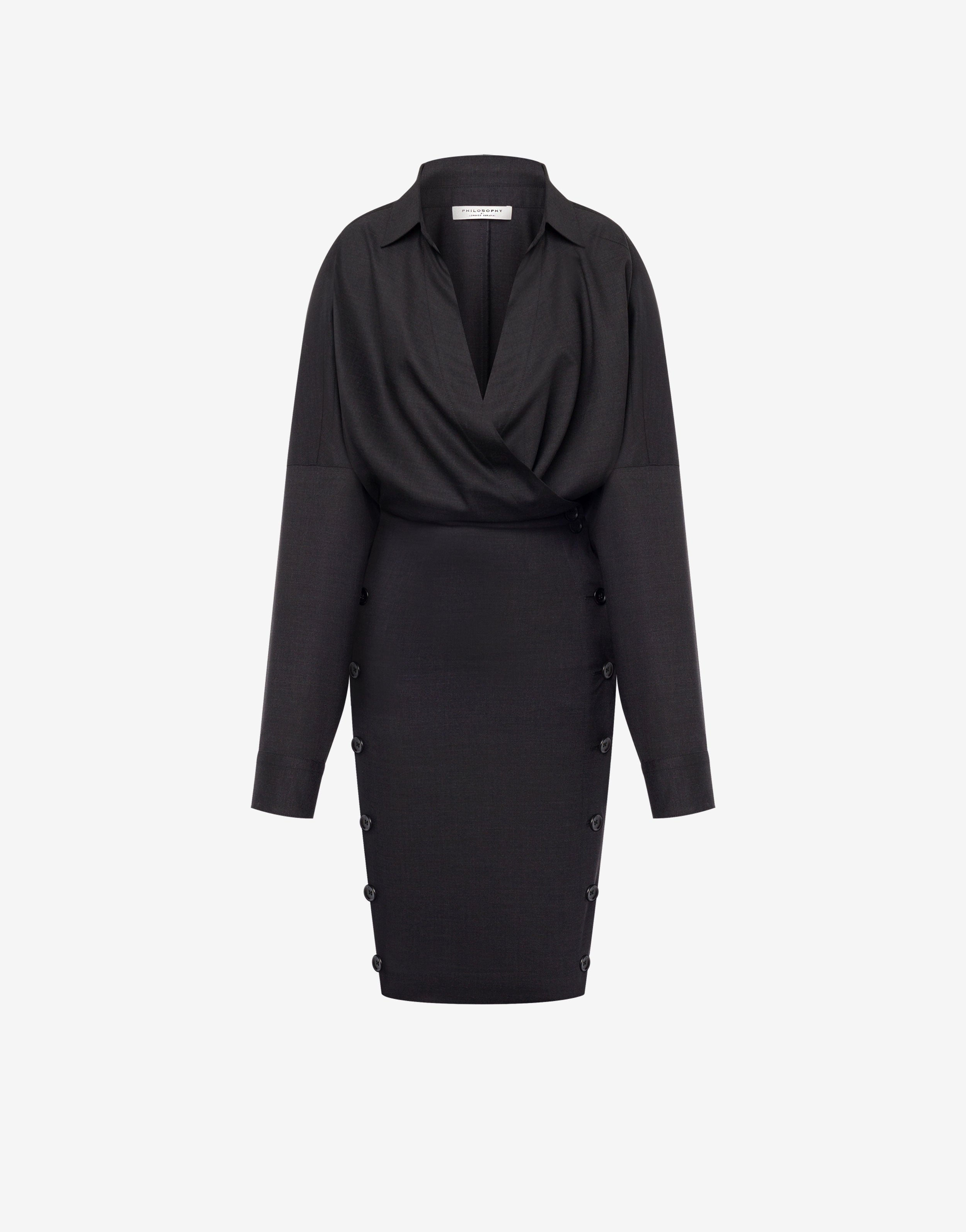 Abito a portafoglio in tropical wool、mySite、aoinhome