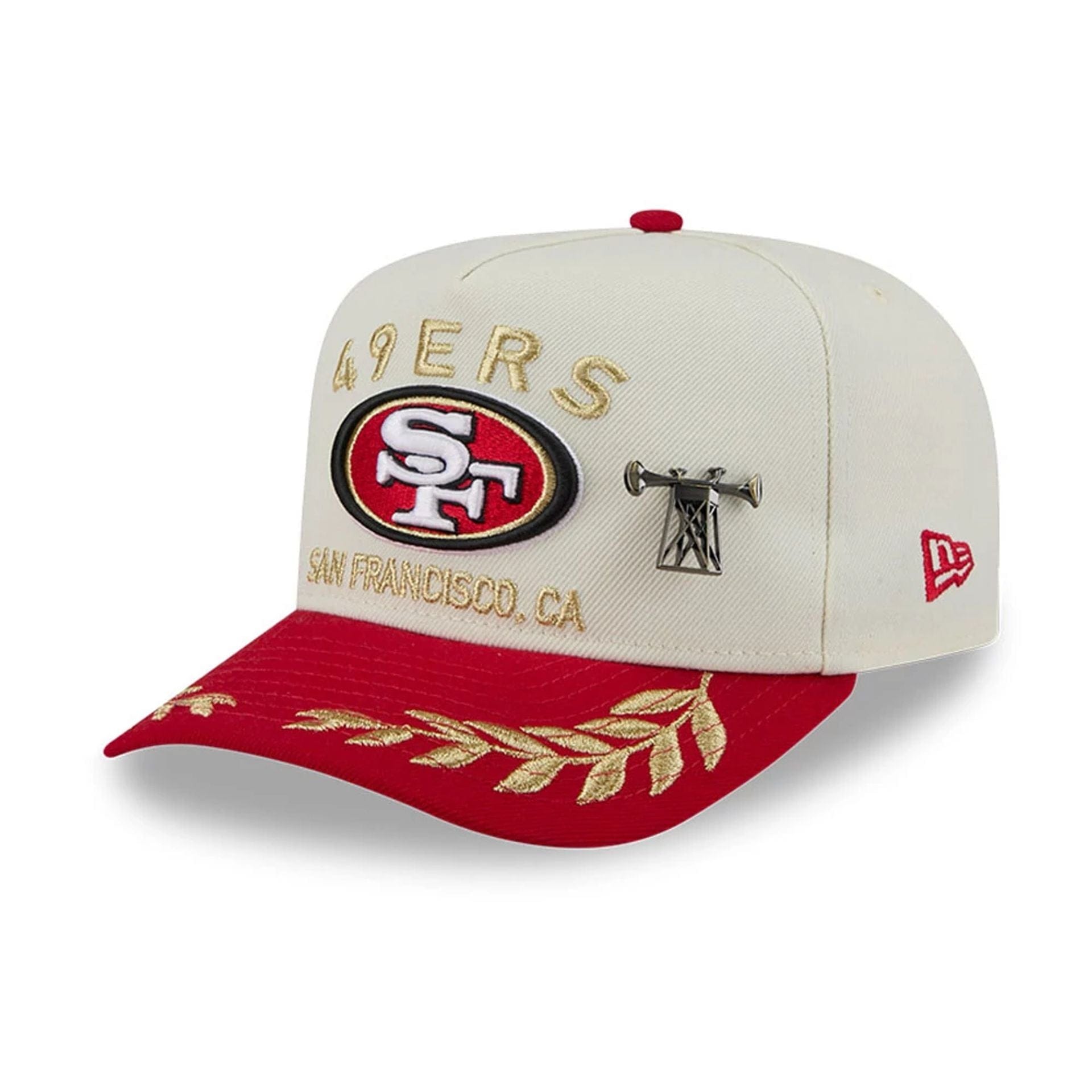 San Francisco 49ers NFL Draft 2025 White 59FIFTY Fitted A-Frame Cap、mySite、vikingsvslions