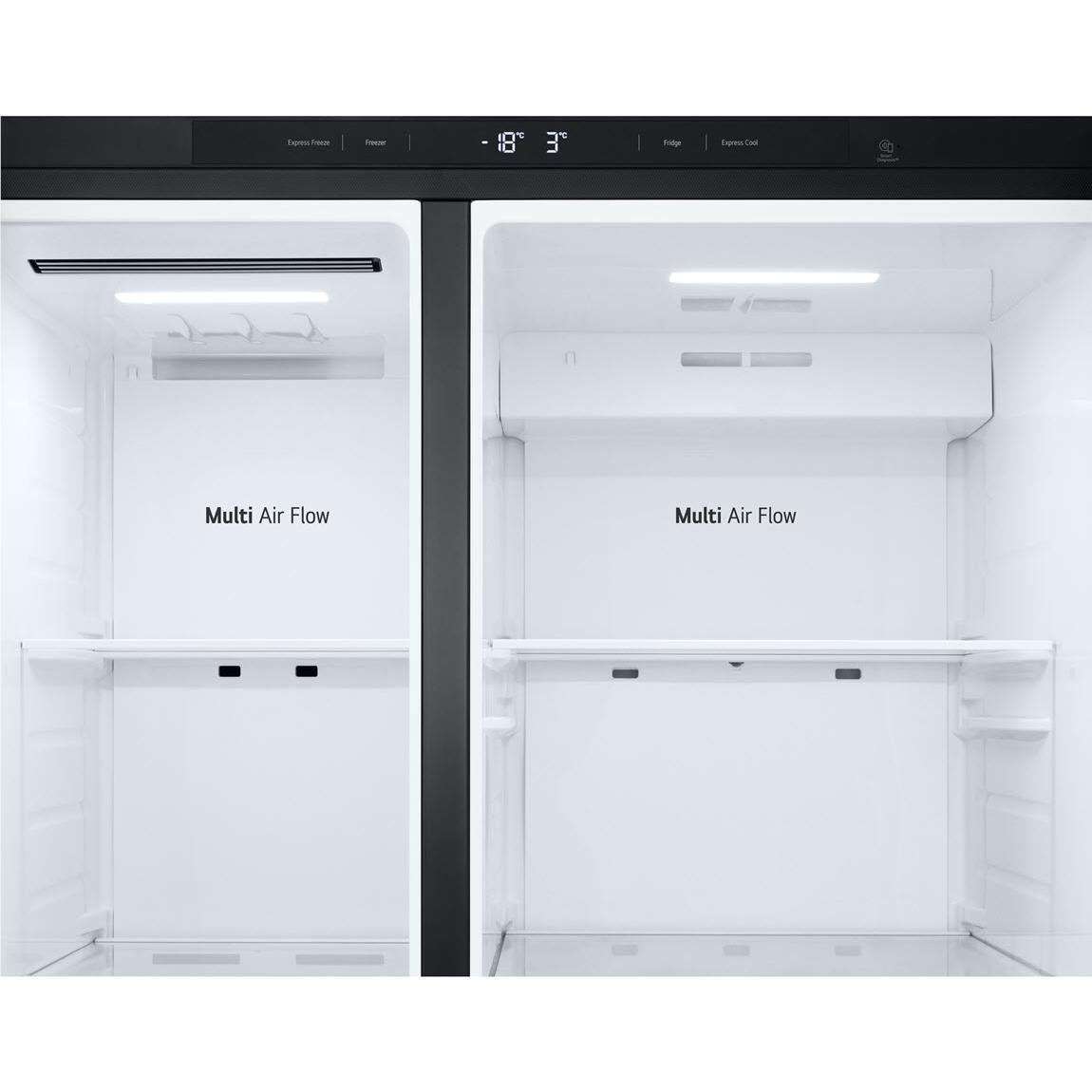 LG - GS-B599MBL 664L Flat Door Side by Side Fridge in (Matte Black)、mySite、camillekostekn
