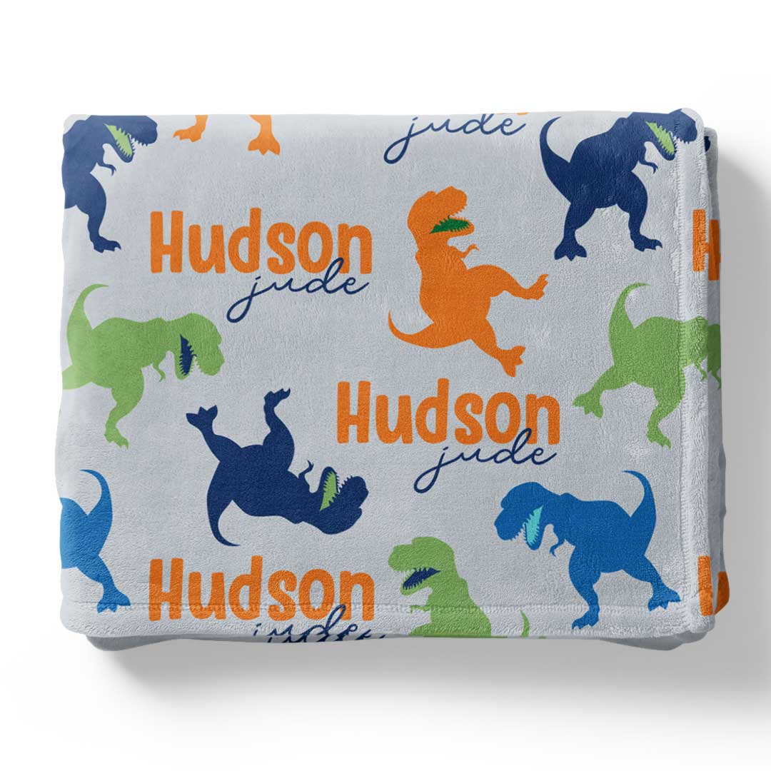  Tiny T-Rex Personalized Kids Blanket、mySite、layawaytickets