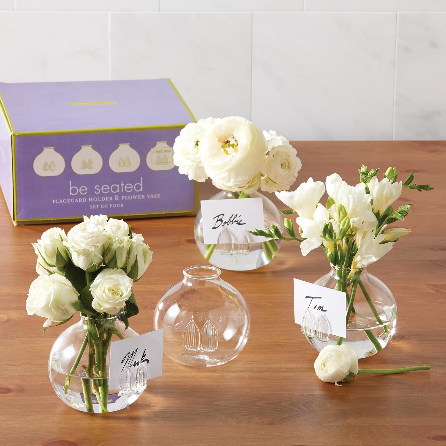  Set of 4 Bud Vase / Place Card Holder、mySite、elrpsem3k