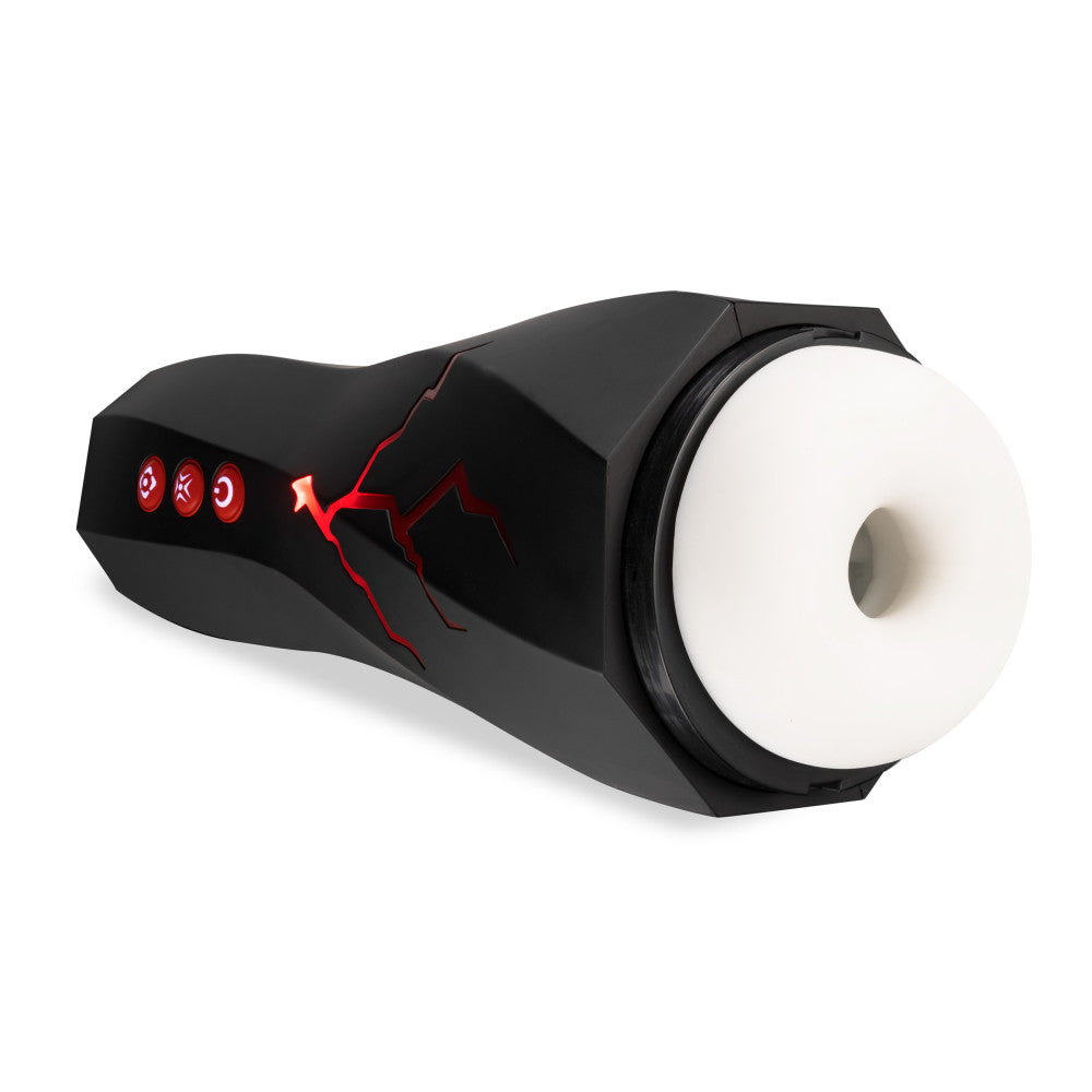 M For Men By Blush® | Storm Realistic White Vibrating Rechargeable Masturbator / Stroker、mySite、bottomscart