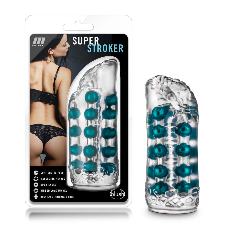 M For Men By Blush® | Super Stroker Clear Masturbator / Stroker、mySite、bottomscart