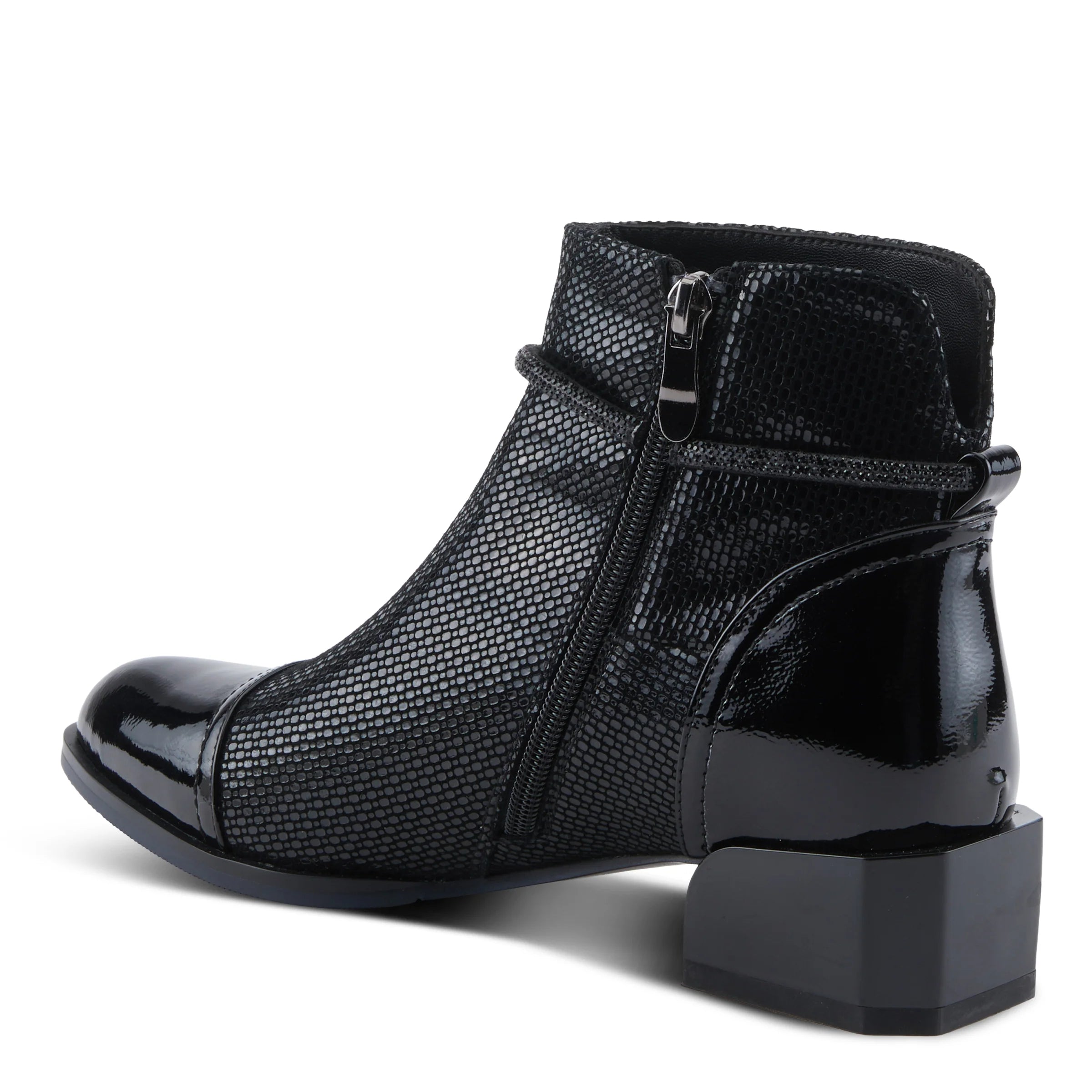  Azura by Spring Step Women's Shelbi Mid Calf Boot - Black Patent、mySite、preschool7hills
