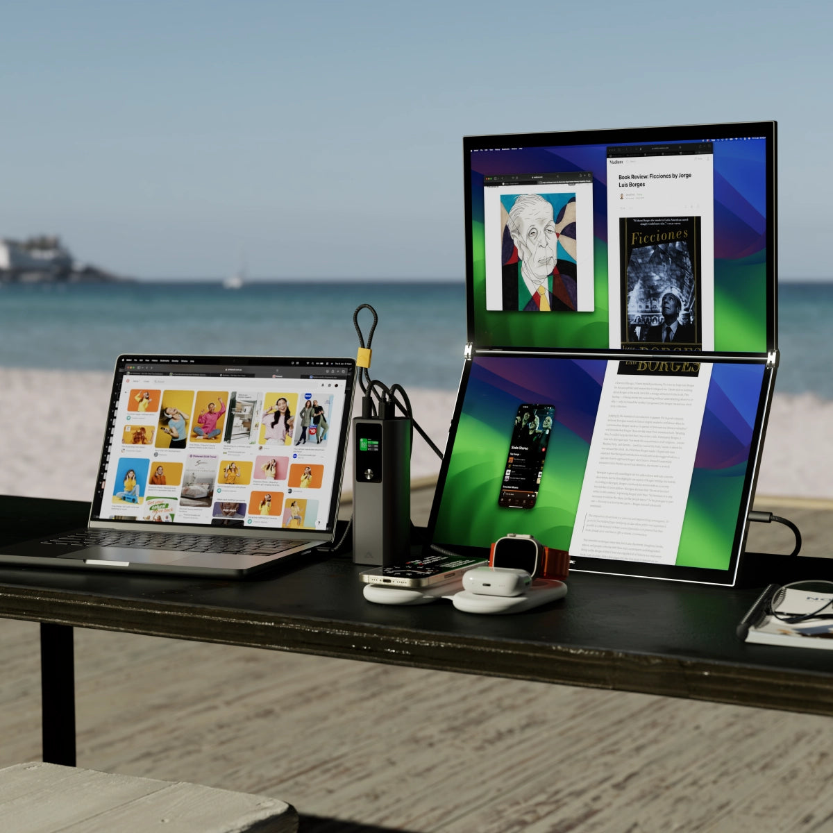 Ark Pro 27,600mAh Power Bank with 160W USB Charging & 50cm detachable USB-C Cable、mySite、fannypackpong