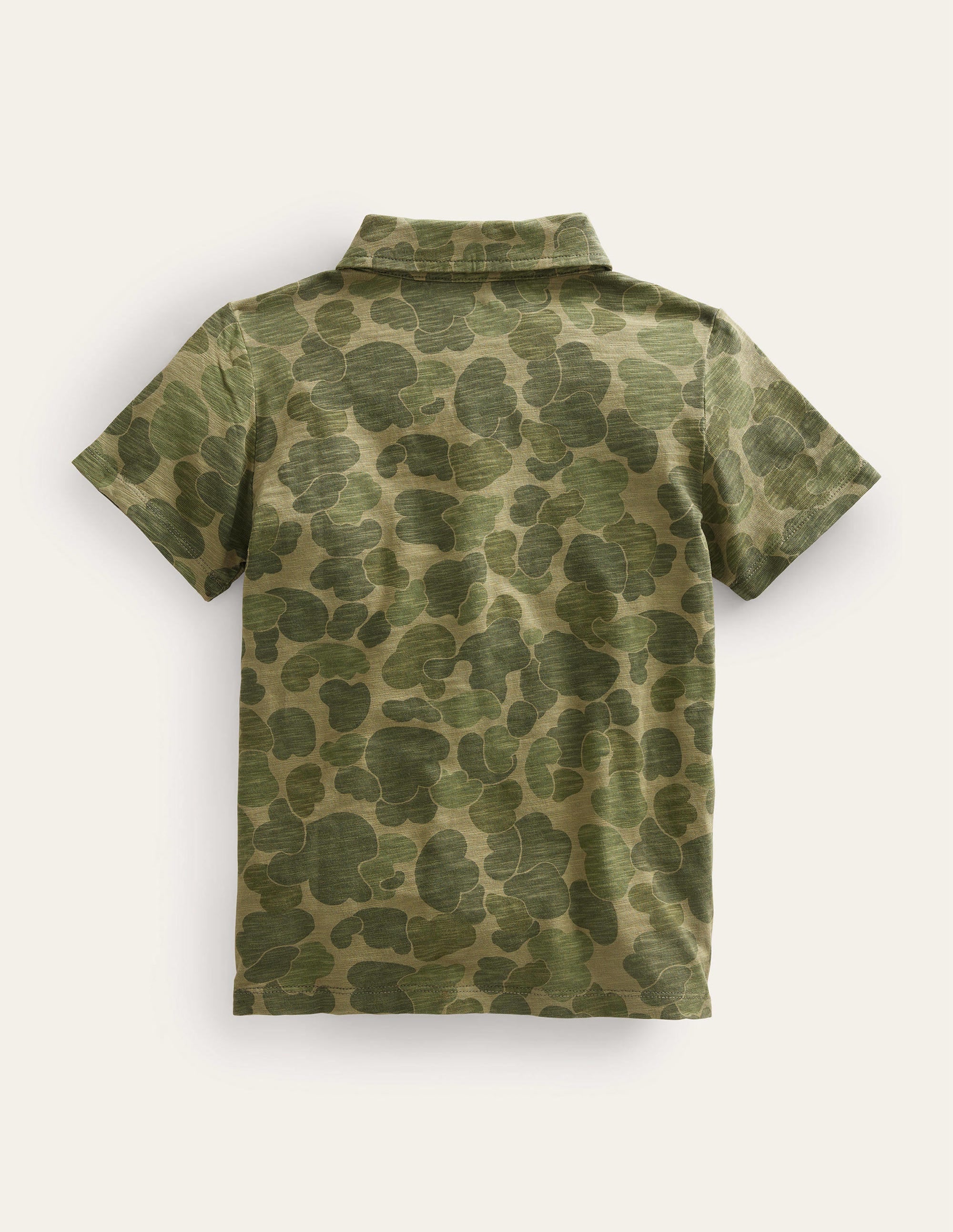  Patterned Slub Jersey Polo-Green Camo、mySite、ashleygrahame