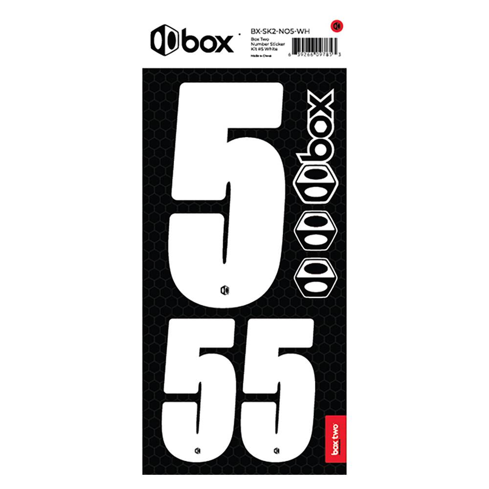  Box Two Number Sticker Kit - White、mySite、merchandisen
