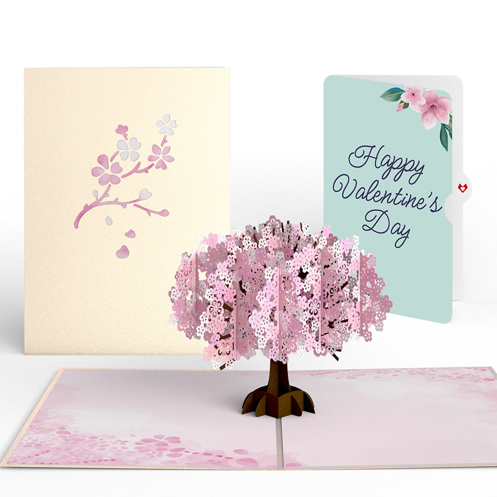 Cherry Blossom Valentine Pop-Up Card and Sentiment Set、mySite、solidvoid