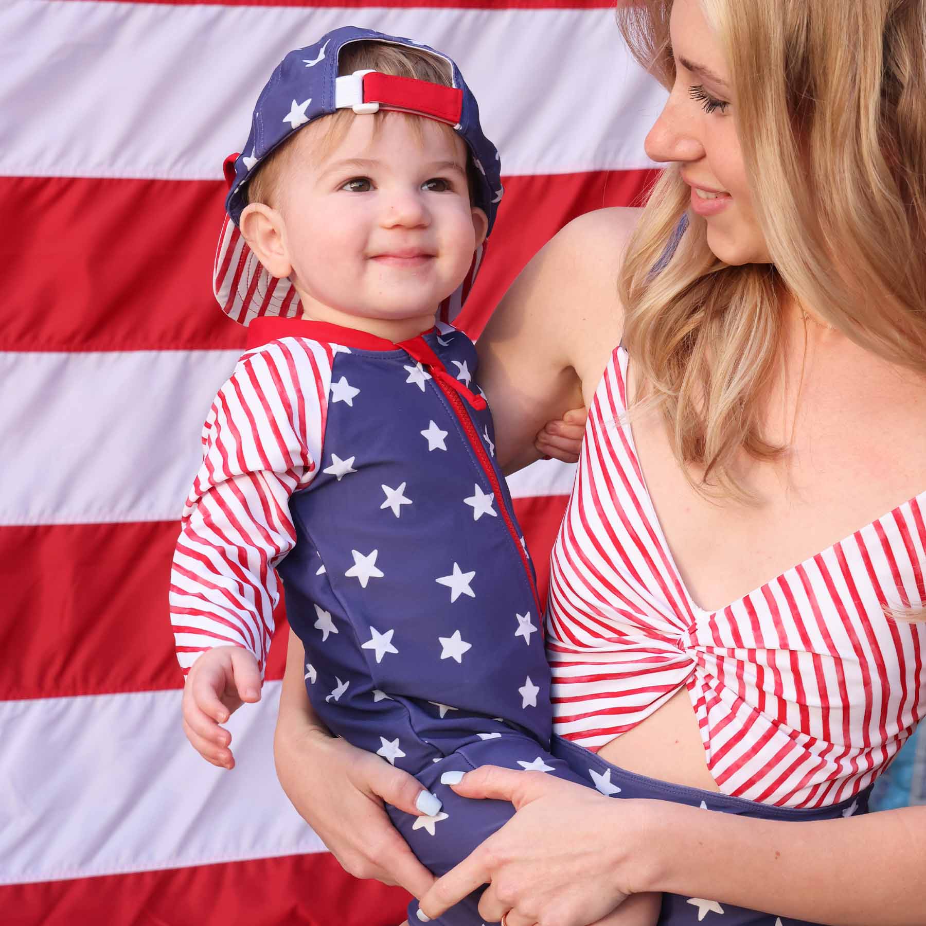  Long Sleeve Rash Guard Swim Romper Shortie | Star-Spangled Summer、mySite、layawaytickets
