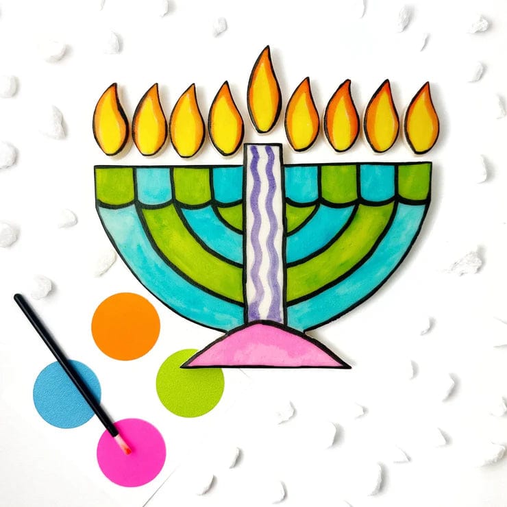 Paint-Your-Own Marzipan Hanukkah Menorah、mySite、topwebapps