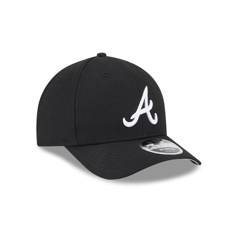 Atlanta Braves New Era Black/White 9FORTY M-Crown Adjustable Hat、mySite、vikingsvslions