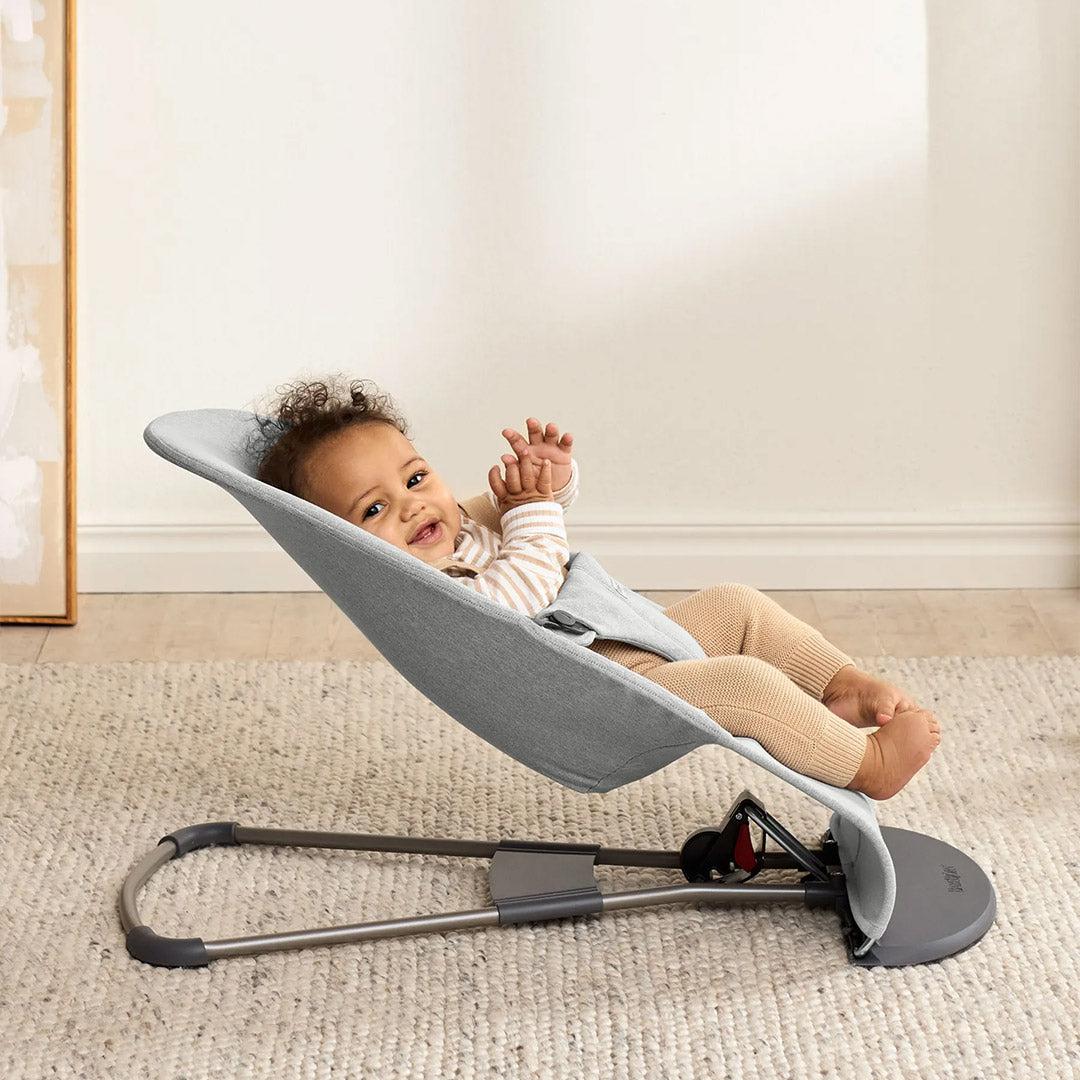  BabyBjörn Bouncer Bliss Woven Mélange - Light Grey、mySite、merchandisen