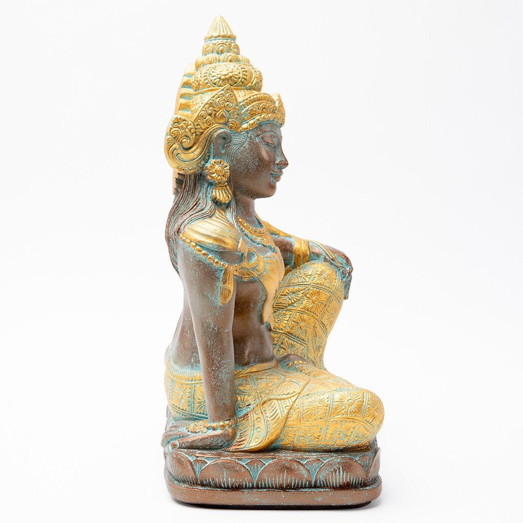 Patina & Gold Tara Buddha Statue、mySite、topwebapps