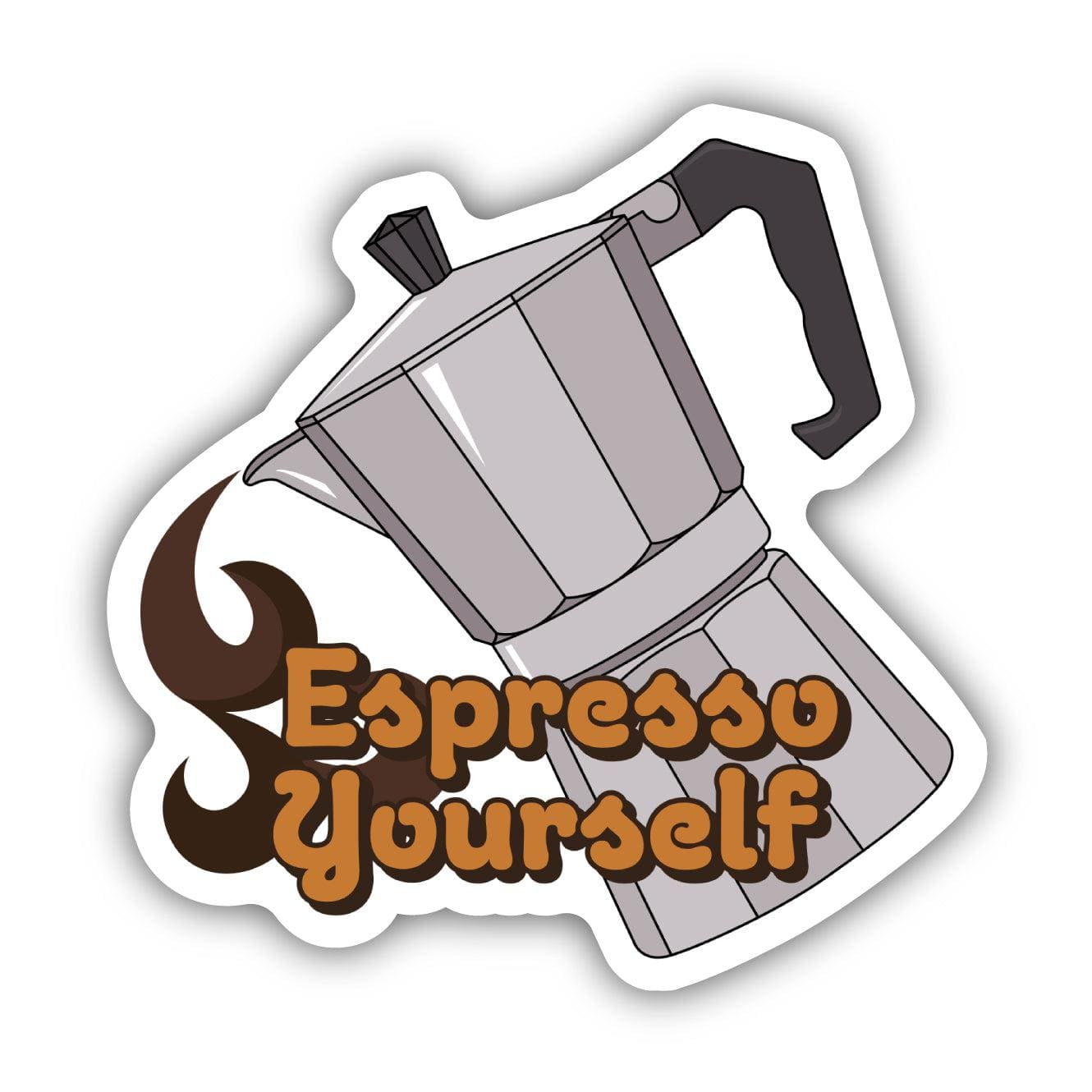  Espresso Yourself Coffee Sticker、mySite、ghnorth