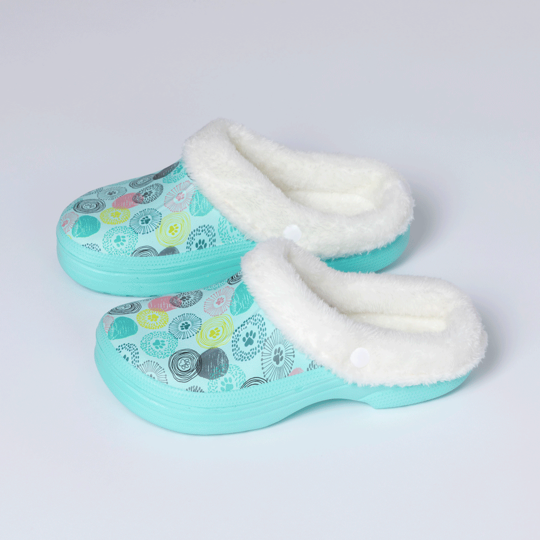 Paw Print Indoor/Outdoor Slide Slippers、mySite、camillekostekn