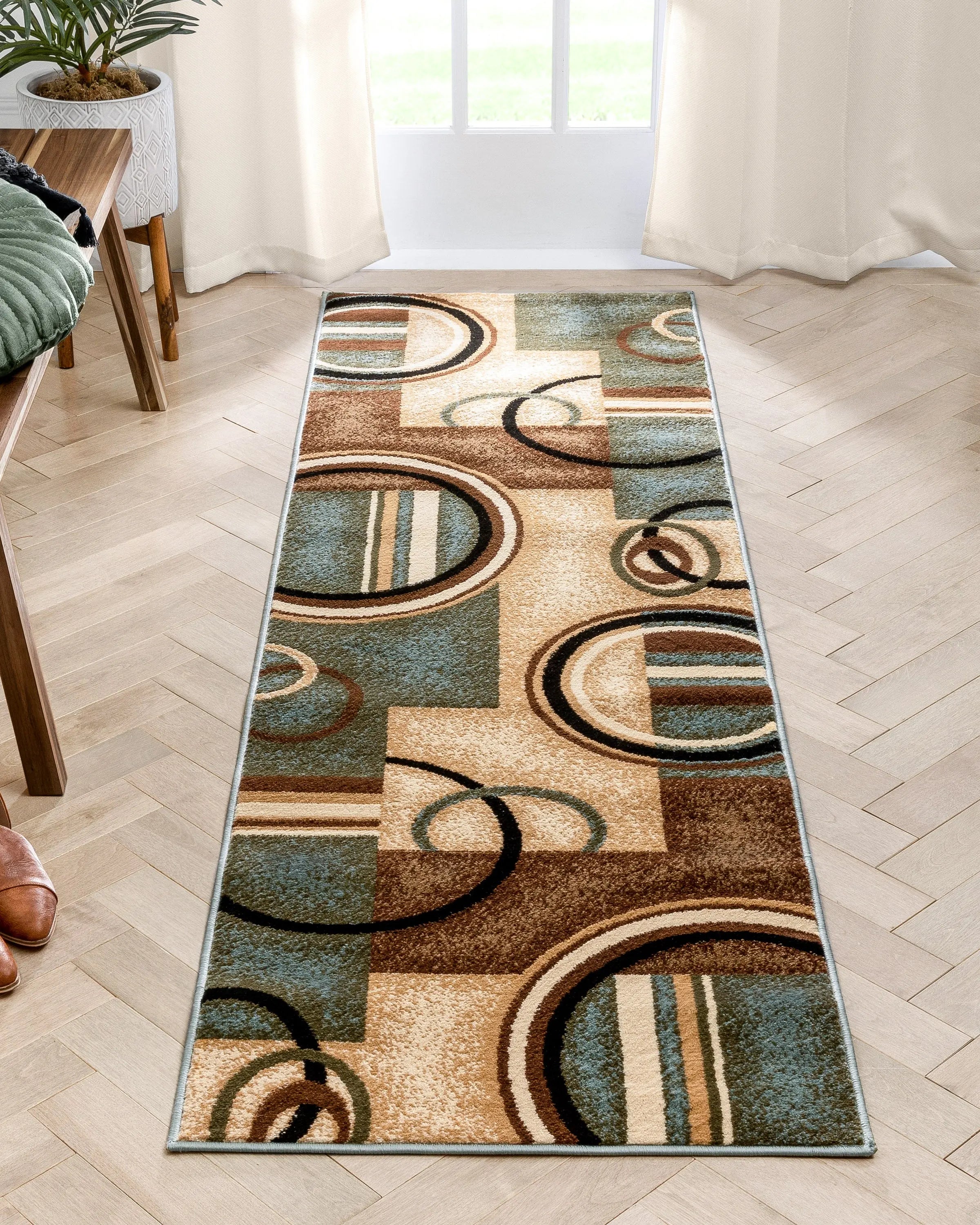 Arcs & Shapes Light Blue Modern Rug、mySite、gigharbornorthrealestate