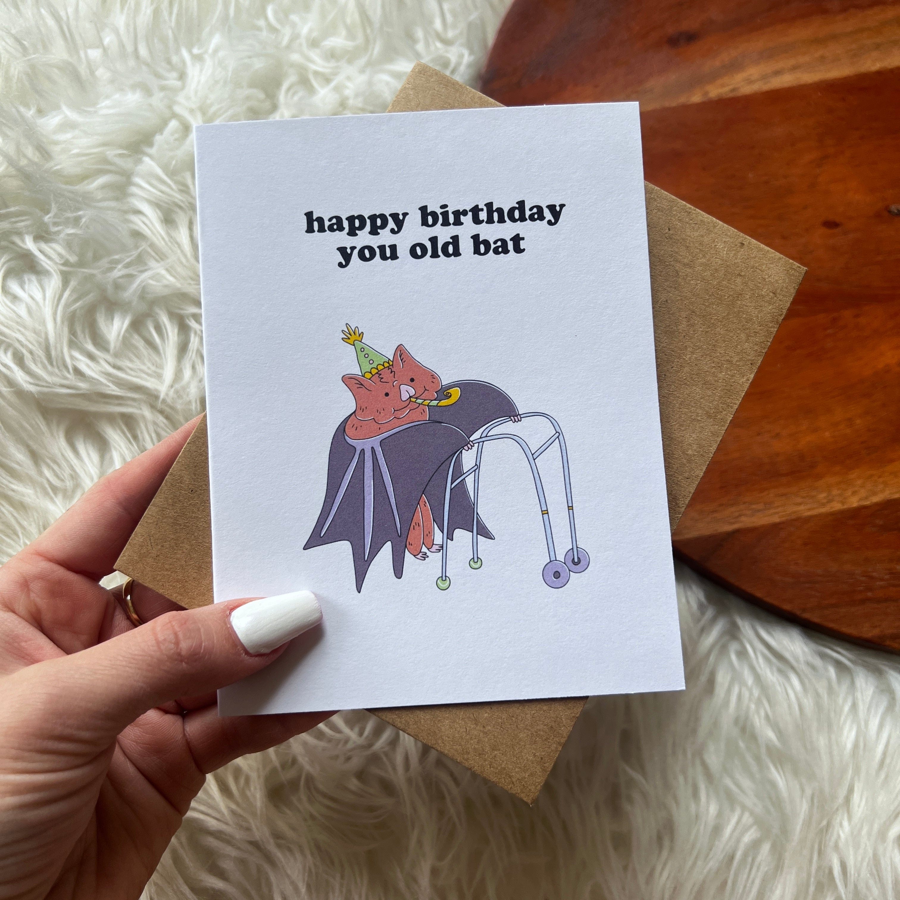  Happy Birthday You Old Bat Birthday Card、mySite、elrpsem3k