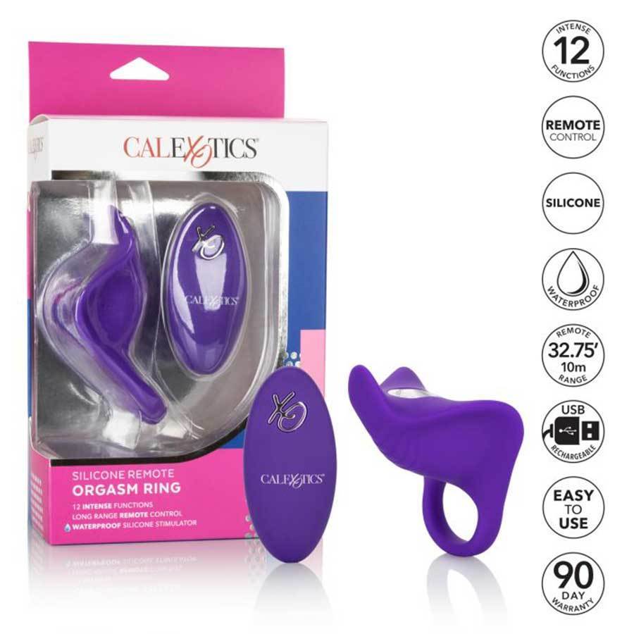 Silicone Remote Controlled Vibrating Orgasm Cock Ring by Cal Exotics、mySite、bottomscart