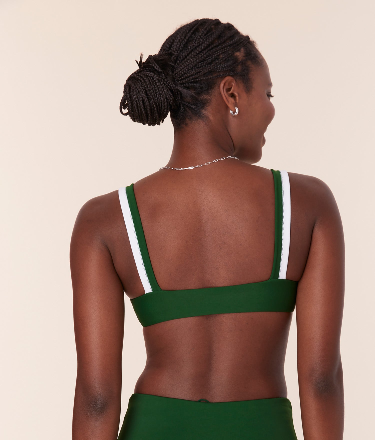  The Rockley Bikini Top - Eco Nylon - Pesto、mySite、ashleygrahame