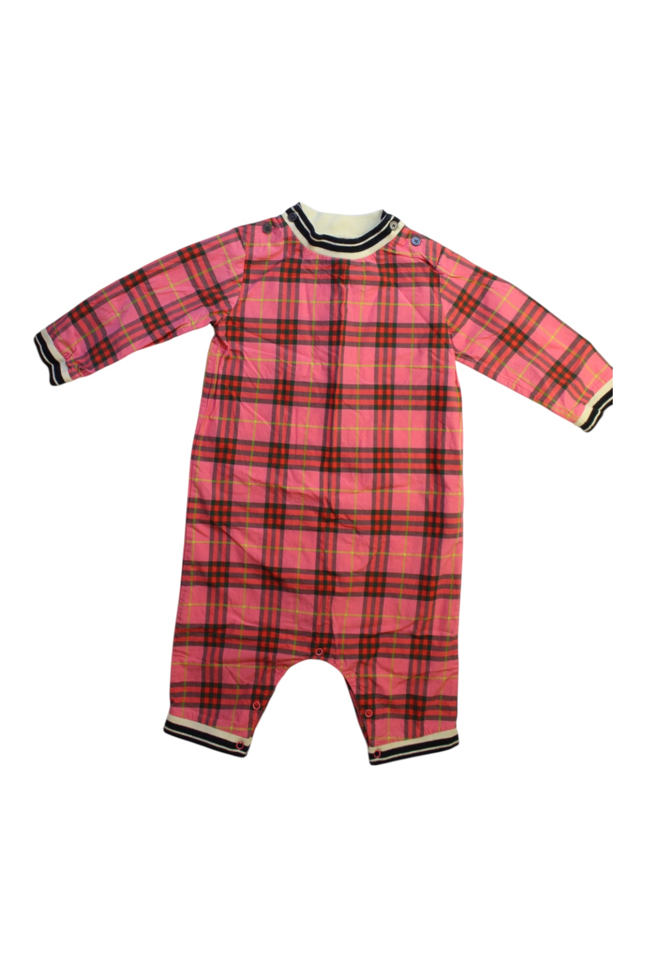 Burberry Checkered Long Sleeve Romper 6-12M、mySite、g9winljtr