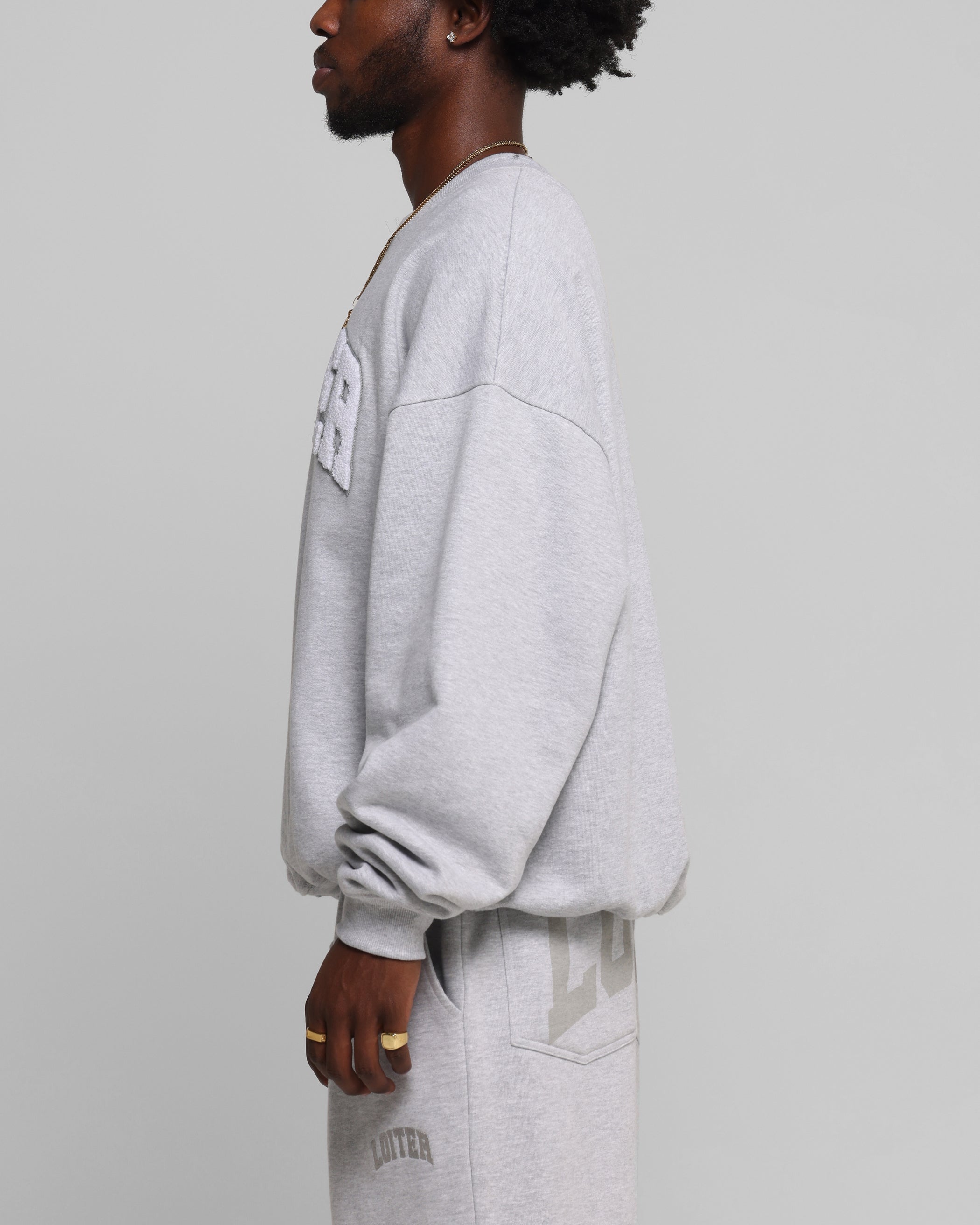 Loiter Arch Premium Crewneck Grey、mySite、zt4zffjzw