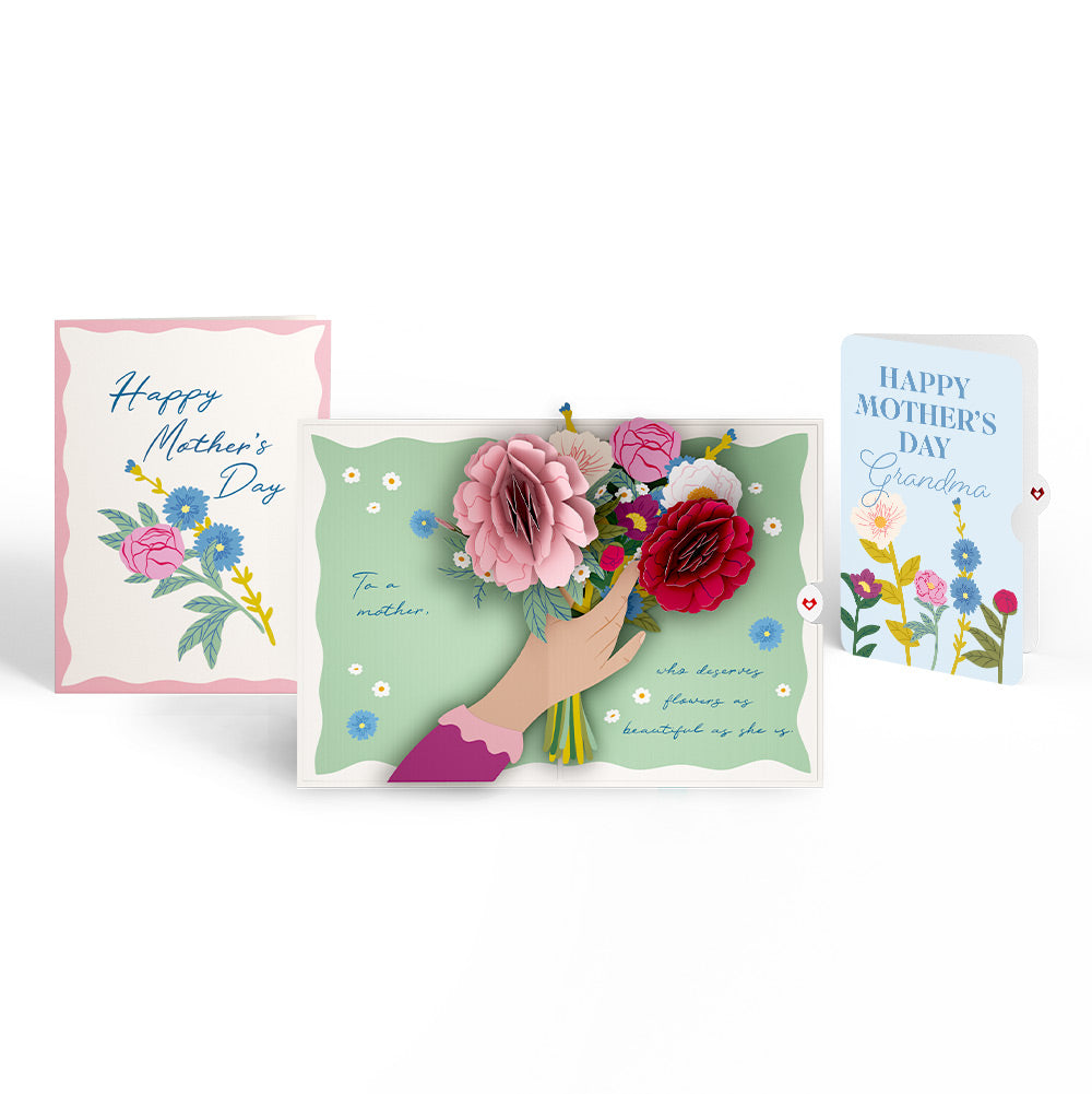 Happy Mother’s Day Flowers Mother's Day Pop-Up Card and Sentiment Set for Grandma、mySite、solidvoid