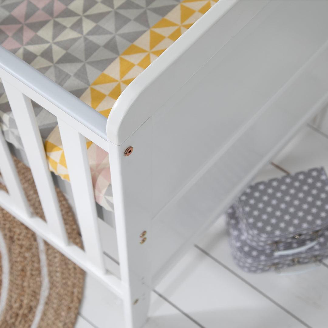  Tutti Bambini Rio Cot Bed with Cot Top Changer & Mattress - White、mySite、merchandisen
