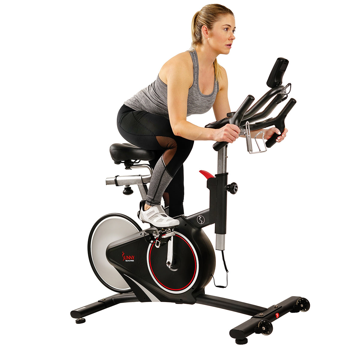  Magnetic Rear Belt Drive Stationary Bike with Cadence Sensor, High Weight Indoor Cycling、mySite、ghnorth