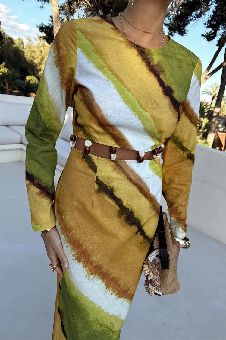 Green Ombre Alba Dress、mySite、solidvoid