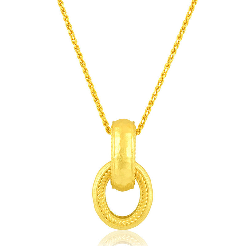 Chunky Interloop Pendant Necklace | 14K Gold Plated、mySite、camillekostekn