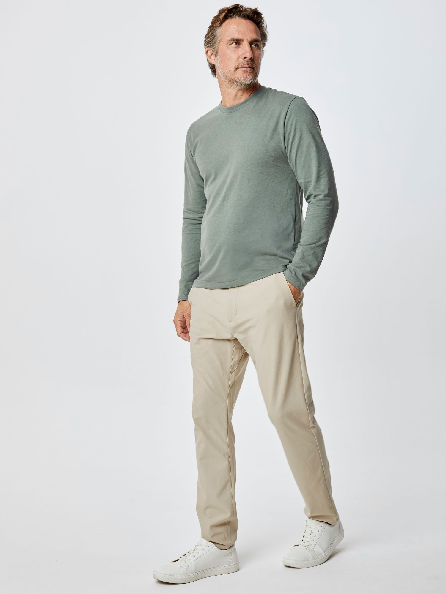  Mercury Green Long Sleeve Crew Neck、mySite、ghnorth