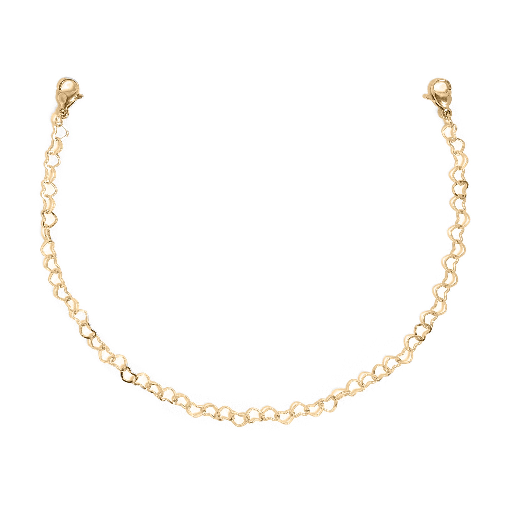 18K Gold PVD Stainless Steel Heart Trucker Hat Chain / CHN0042、mySite、dreamappss