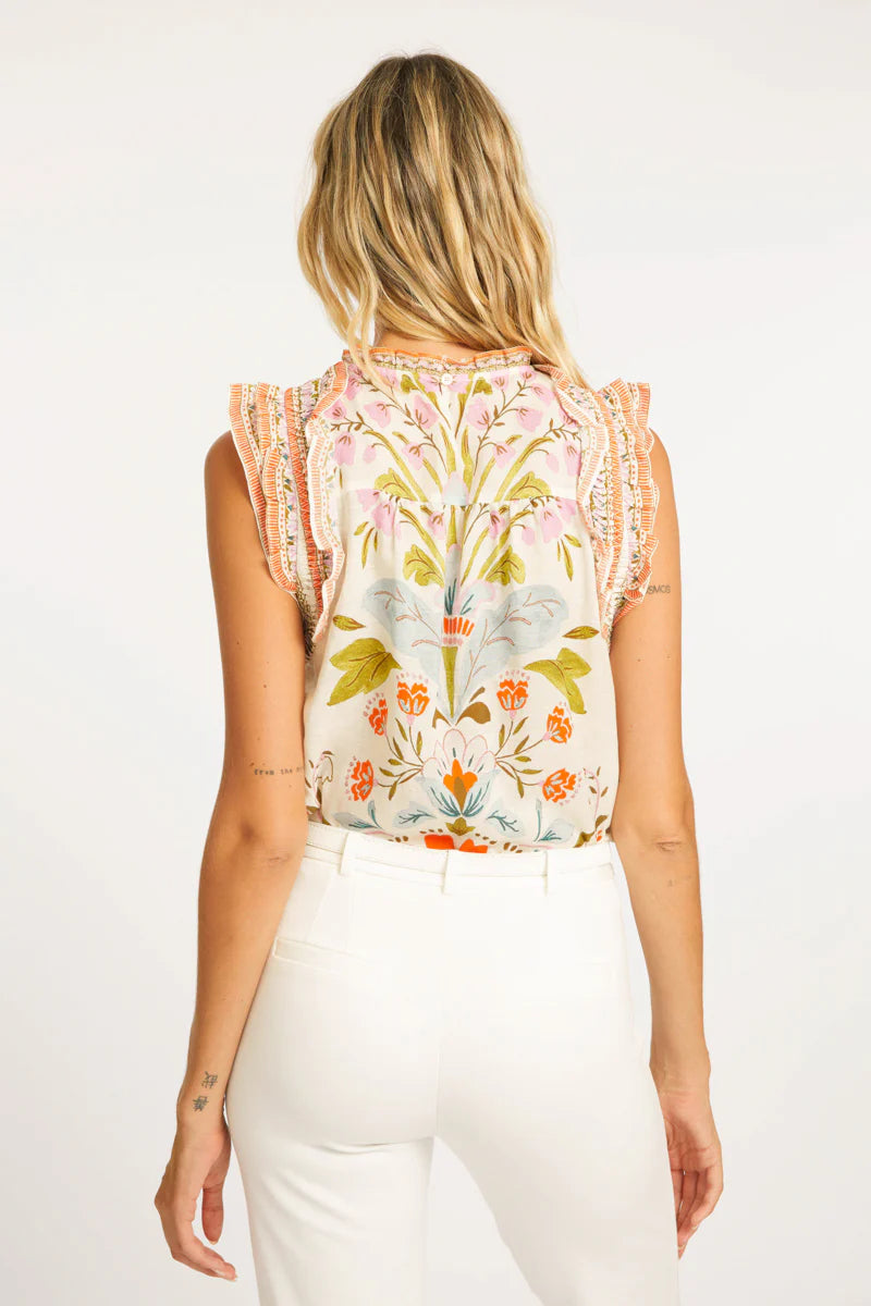 Caballero Micheline Vintage Floral Top - Final Sale、mySite、noshort