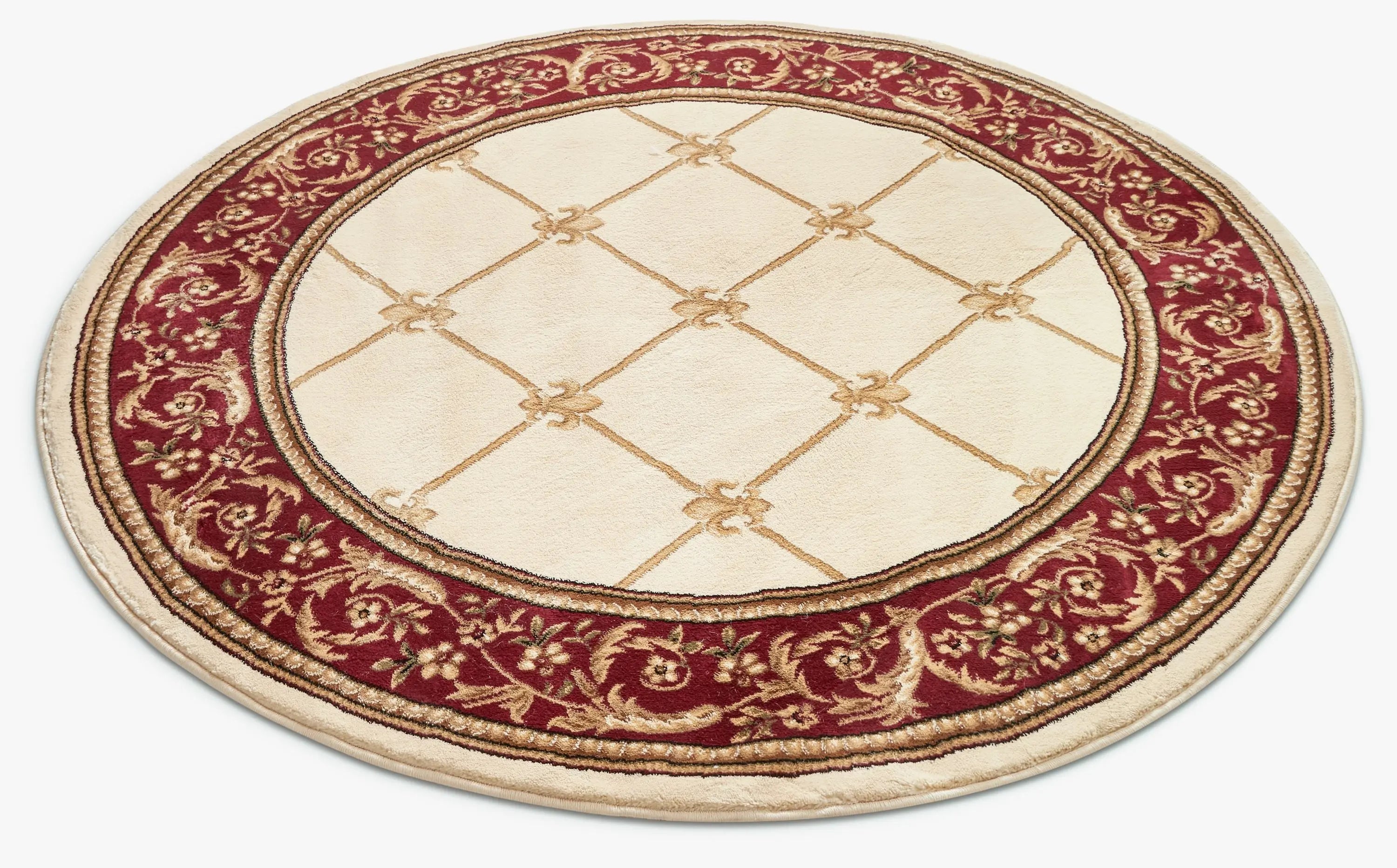Fleur De Lis Ivory Formal Rug、mySite、gigharbornorthrealestate