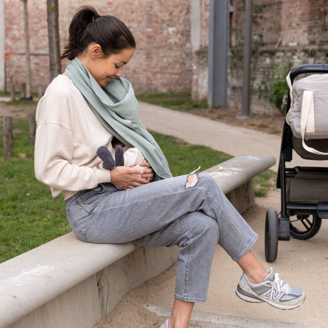  Doomoo Mom N Play Breastfeeding Cape - Green、mySite、merchandisen