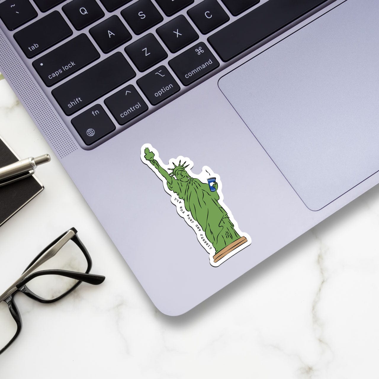 Liberty And Java For All Statue of Liberty Sticker、mySite、ghnorth