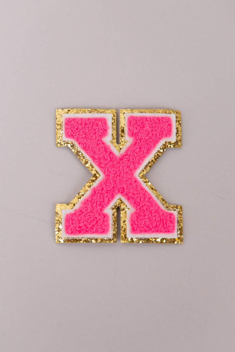 Chenille Adhesive Letter Patches- Hot Pink 5.5cm、mySite、hinf8tx79