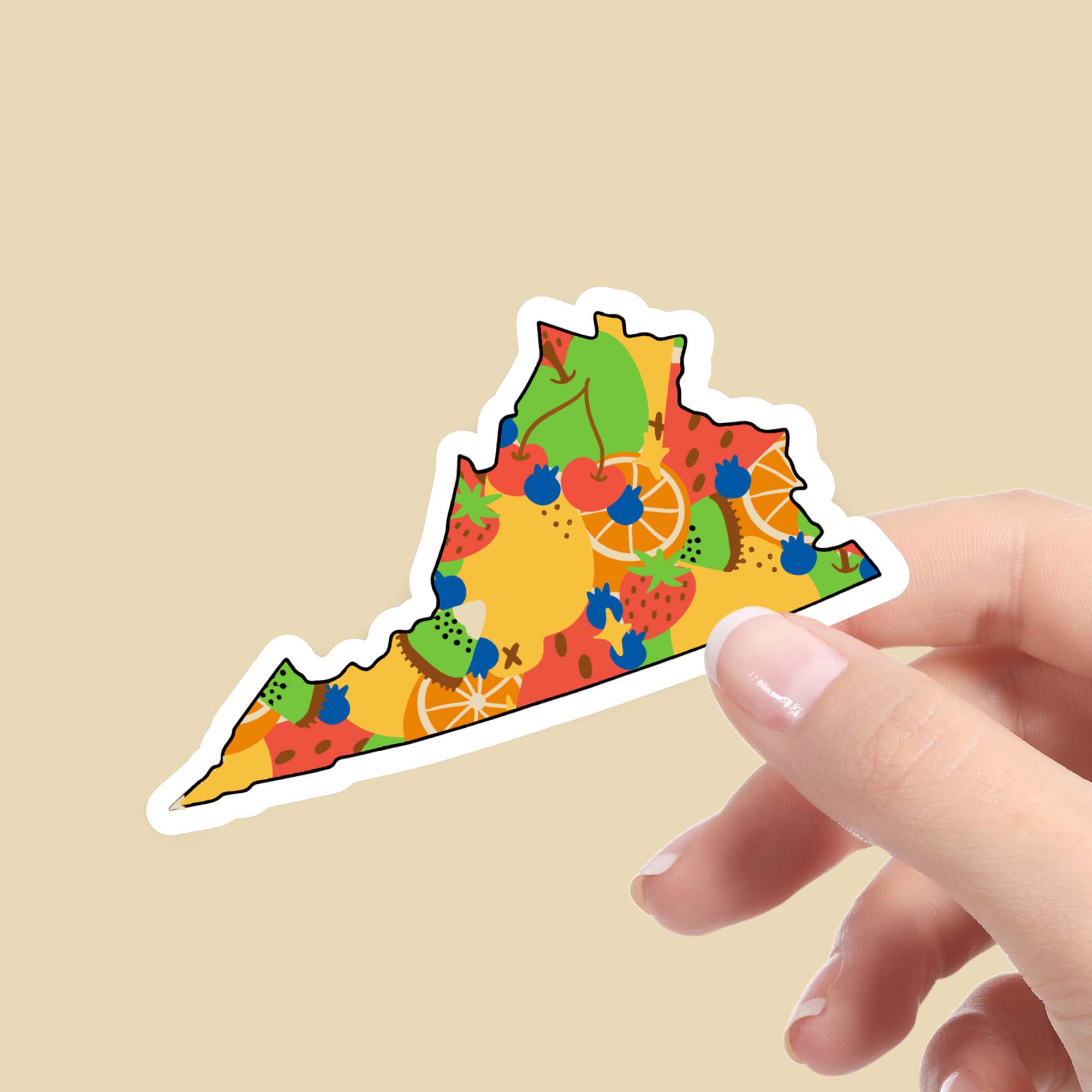  Virginia Fruit Pattern Sticker、mySite、ghnorth