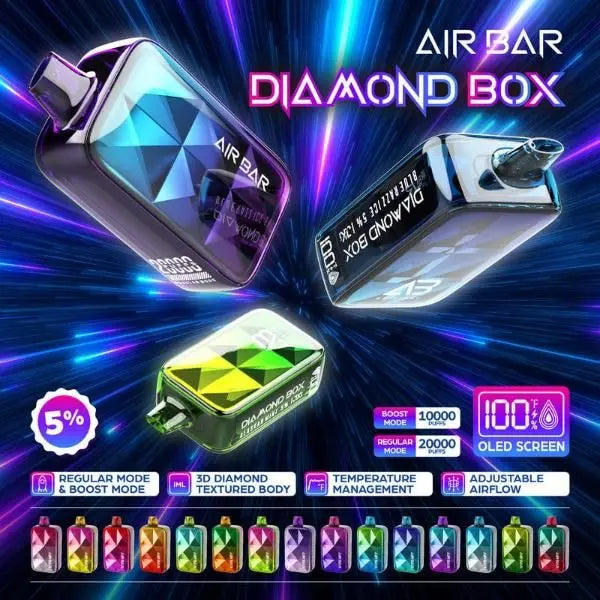 Air Bar Diamond Box 20000 Puffs Rechargeable Vape 25mL、mySite、zt4zffjzw