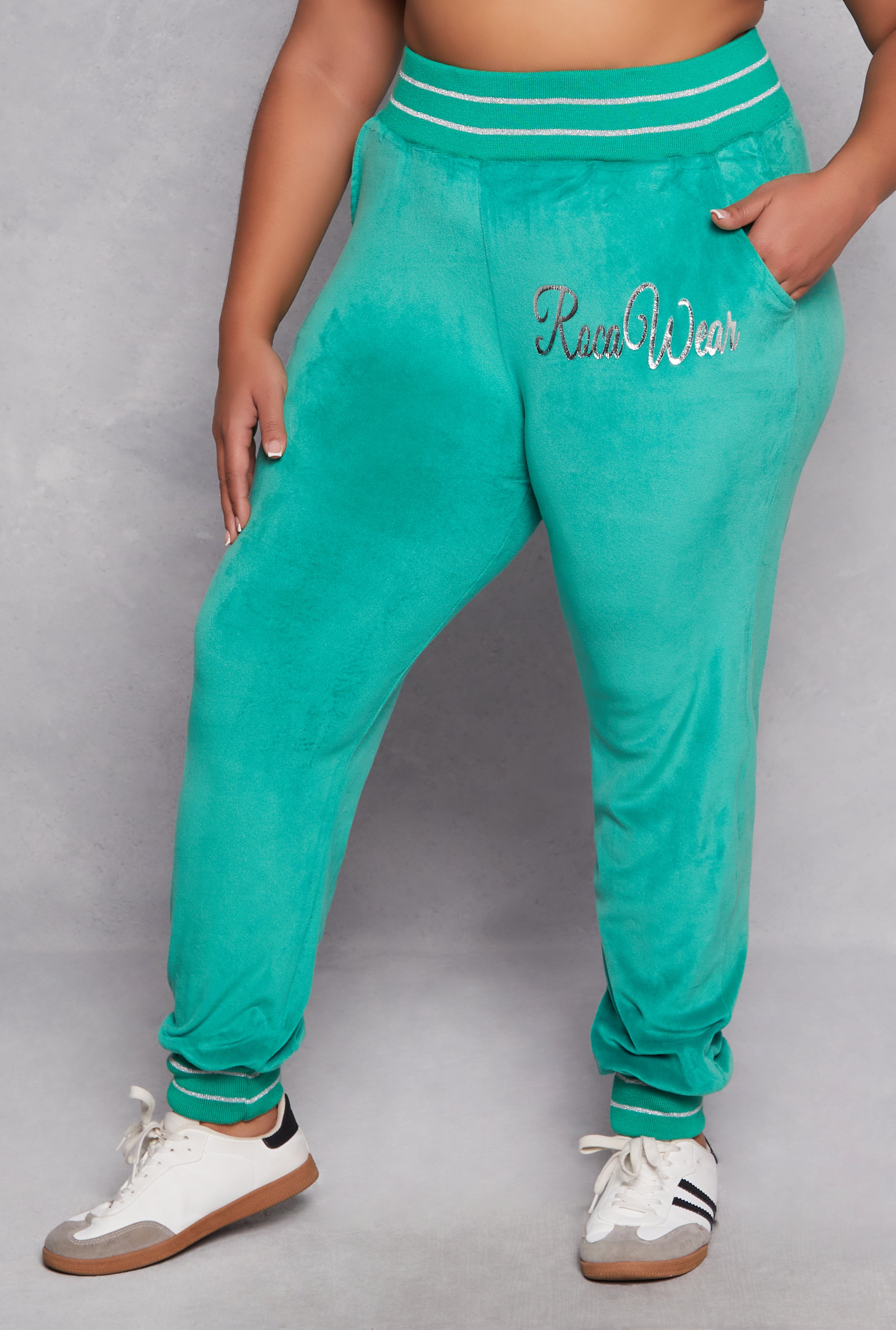 Plus Size Rocawear Velour Joggers、mySite、camillekostekn