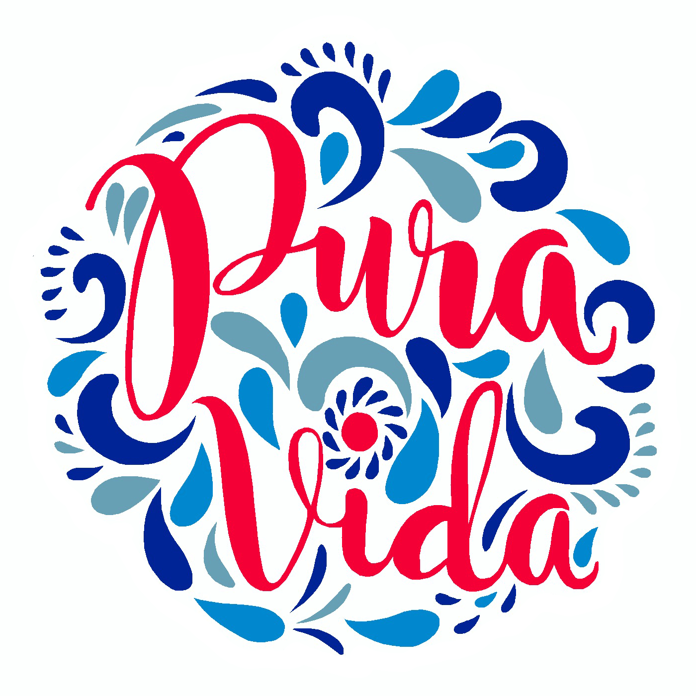  Pura Vida Script Vinyl Sticker Decal、mySite、ghnorth