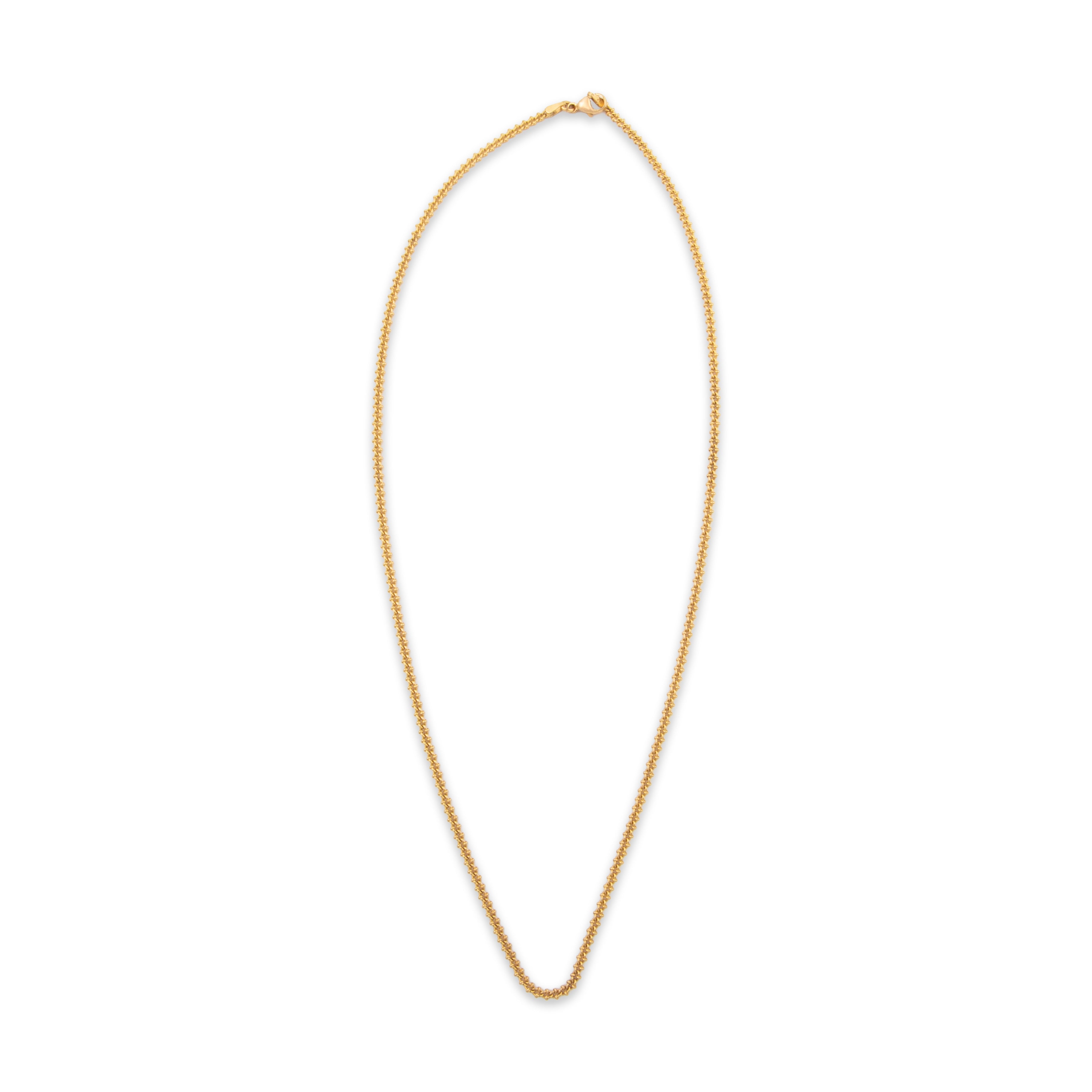 Vintage 18k Yellow Gold Chain Necklace 17.75、mySite、hinf8tx79