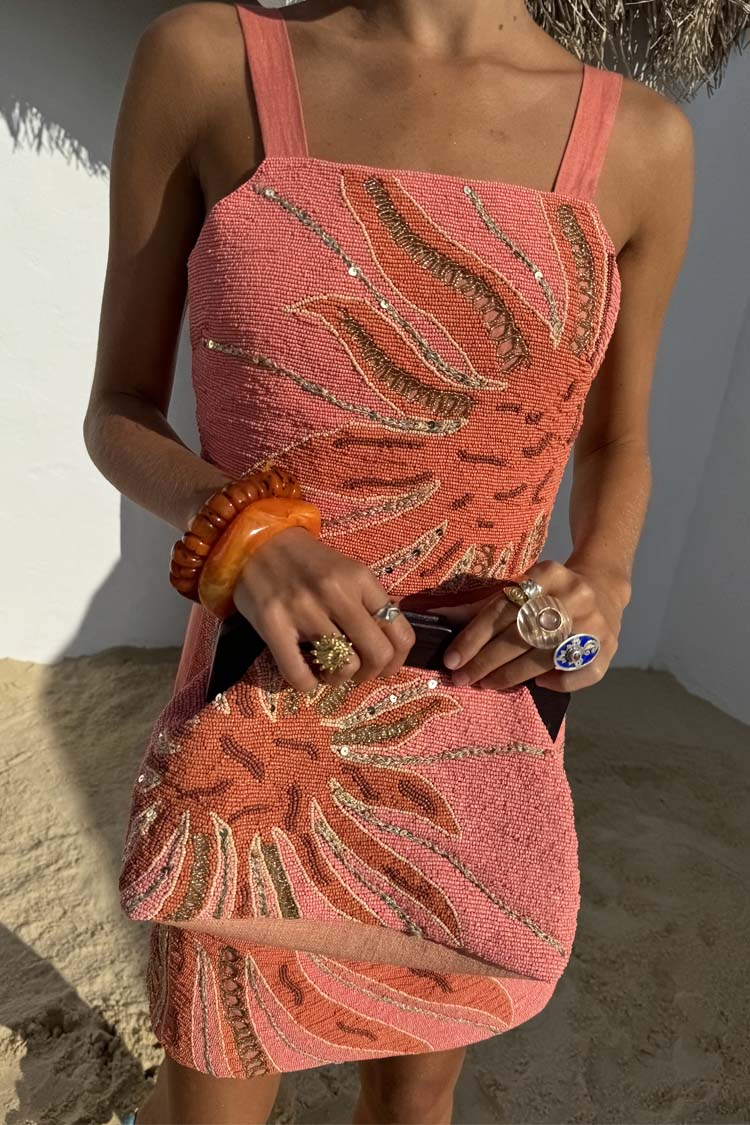 Pink Sol Beaded Top、mySite、solidvoid