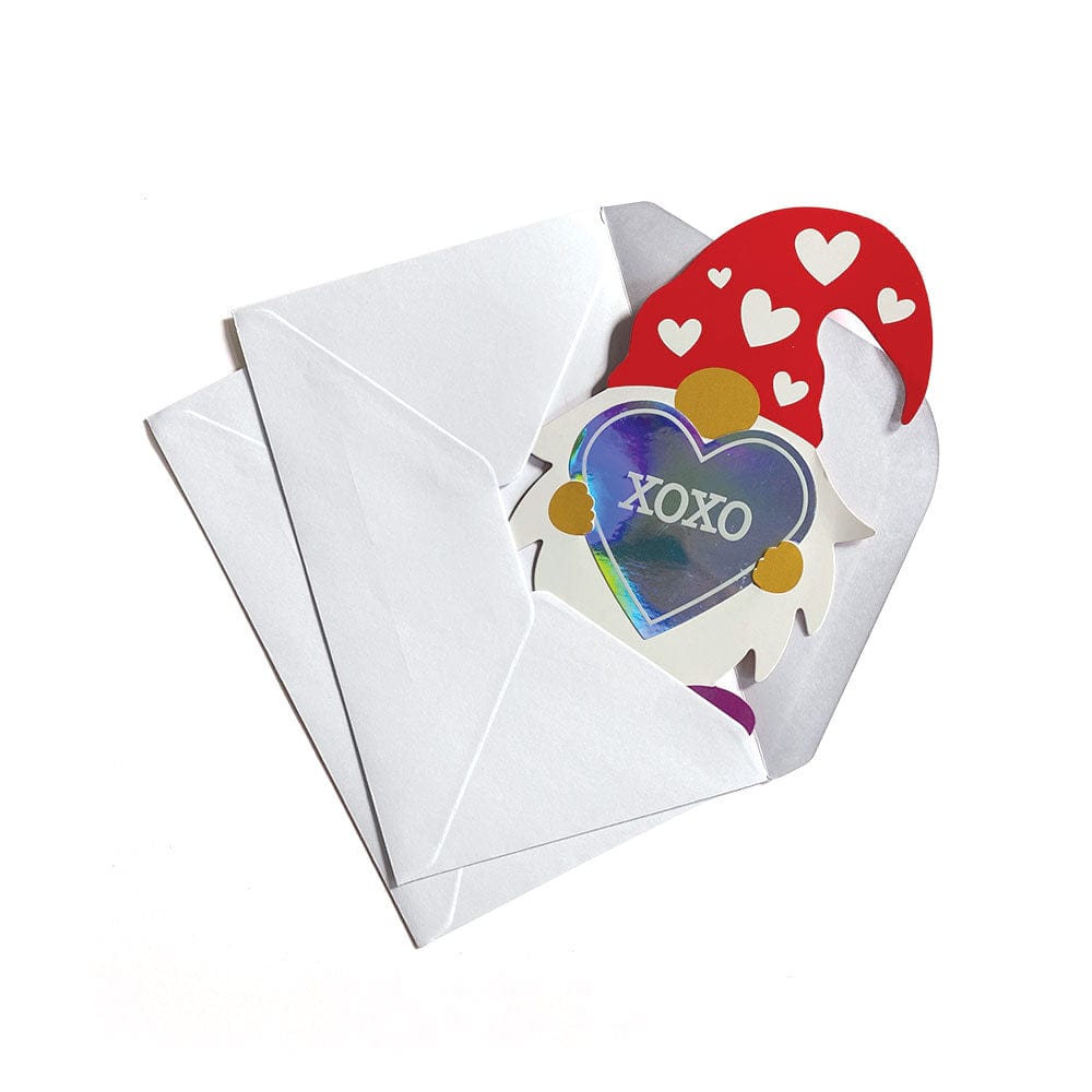  Valentine Cards Set - Gnomes w/ Holographic Stickers、mySite、ghnorth